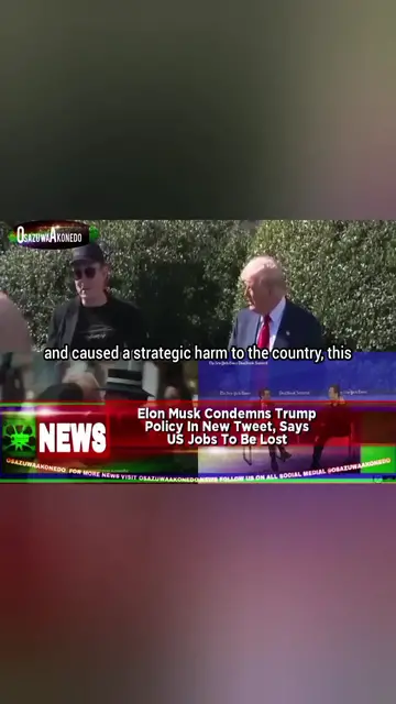 Video thumbnail for Elon Musk Condemns Trump Policy In New Tweet, Says US Jobs To Be Lost
