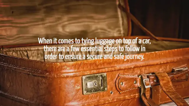 Video thumbnail for How To Tie Luggage On Top Of Car