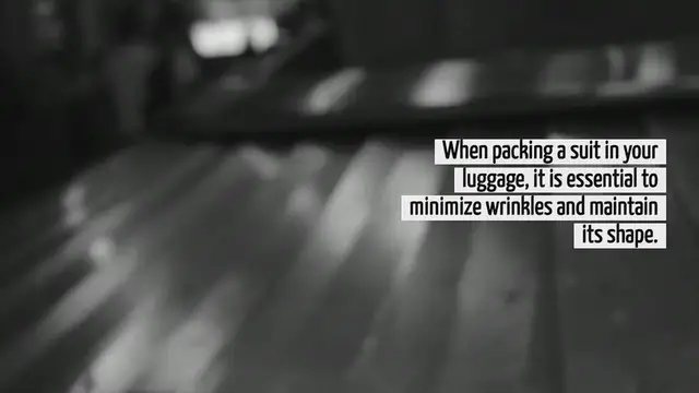 Video thumbnail for How To Pack Suit In Luggage