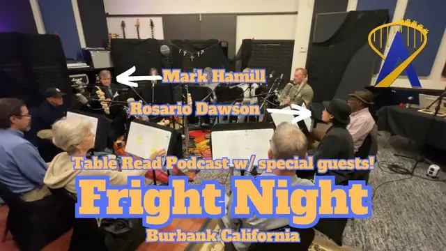'Video thumbnail for "Fright Night" Table Read Podcast - Original Cast with Special Guests Mark Hamill and Rosario Dawson'