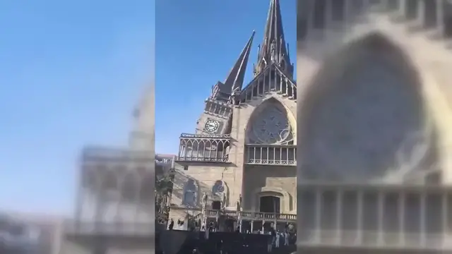 Video thumbnail for Colombia: Damage to Manizales Cathedral After Earthquake.