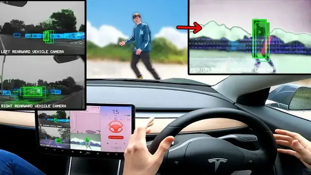 'Video thumbnail for Tesla software update just added TWO NEW cameras! Let's test them!'