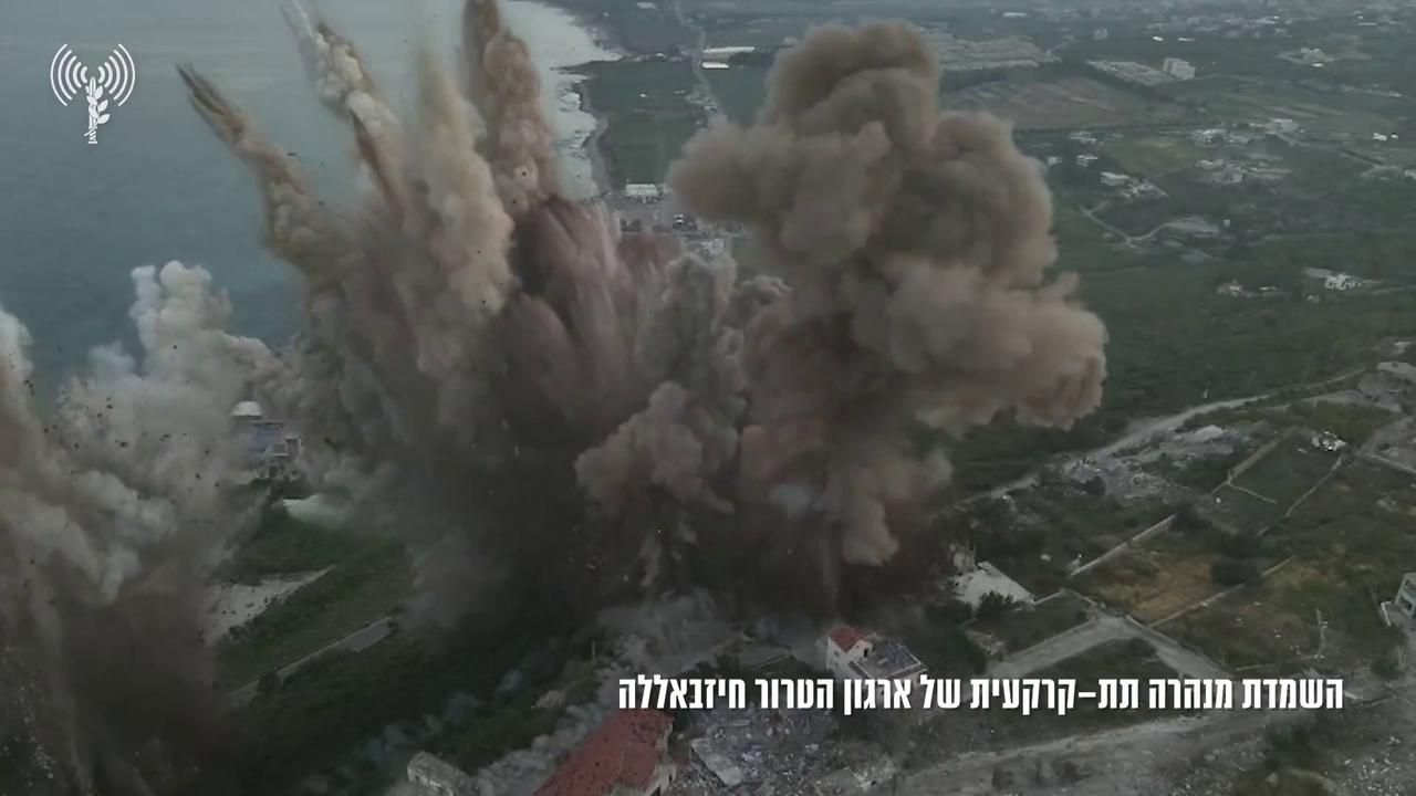 Video thumbnail for Lebanon: Israeli Division 146 Destroys Hezbollah Tunnel Near Ras al-Bayada.