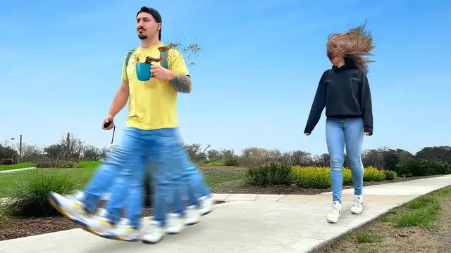 Video thumbnail for Jake Carlini: builds world's fastest motorized pants for extreme skateboarding!