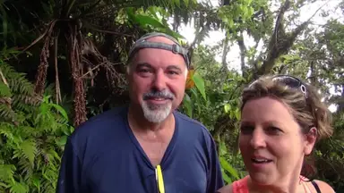 'Video thumbnail for American Travelers climb Nevis Peak Volcano, Nevis, Caribbean'