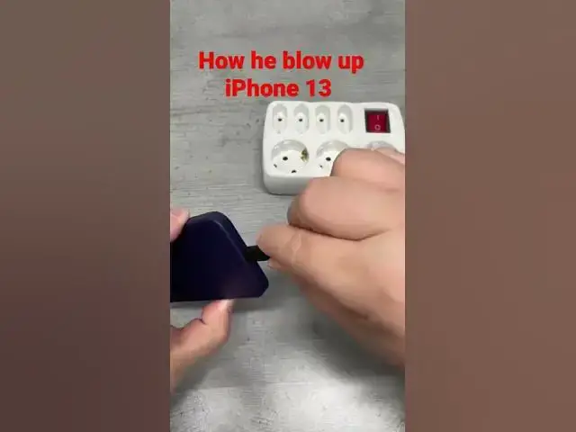 'Video thumbnail for how he blew up an iPhone 13'