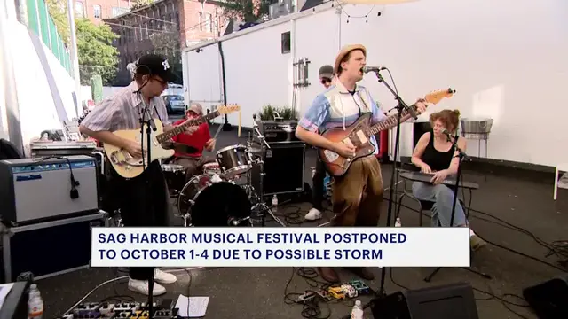 Video thumbnail for Sag Harbor American Music Festival delayed due to inclement weather