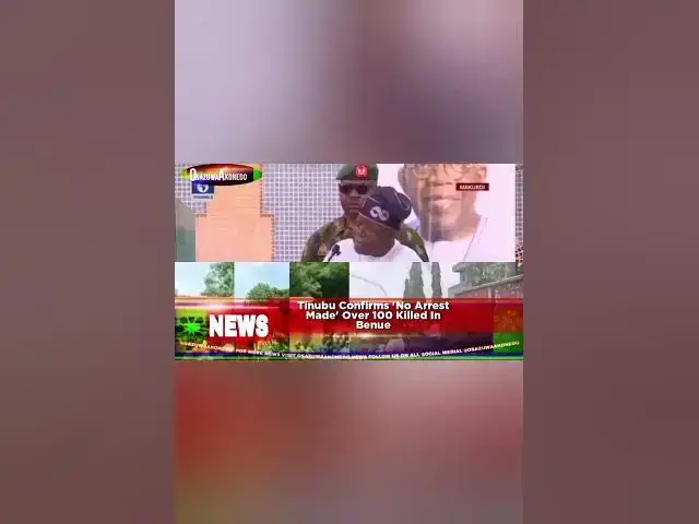 Video thumbnail for Tinubu Confirms 'No Arrest Made' Over 100 Killed In Benue