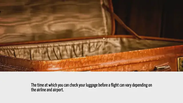 'Video thumbnail for How Early Can You Check Luggage Before A Flight'