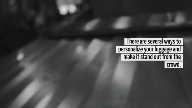 'Video thumbnail for How To Personalize Luggage'