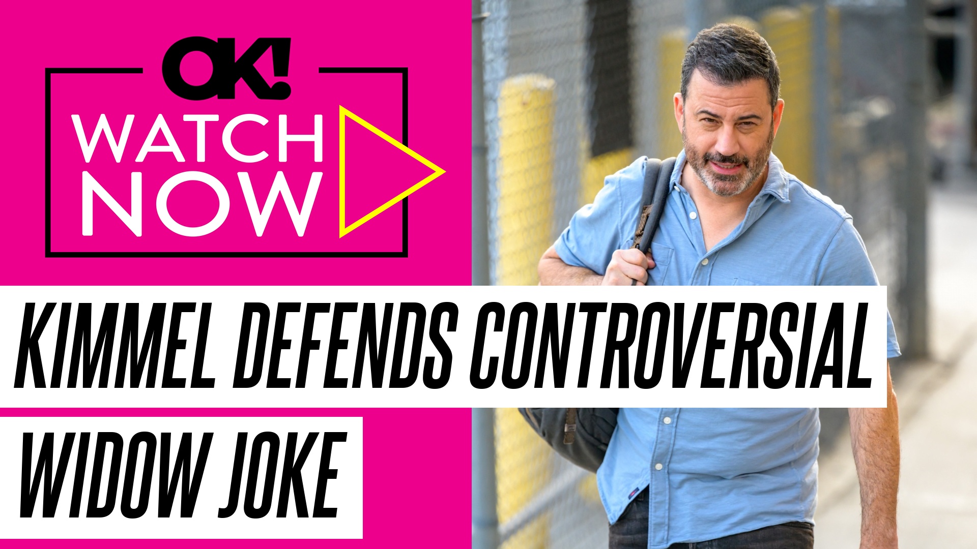 Video thumbnail for Jimmy Kimmel Defends His Widow Joke, Claims It Was a 'Light Roast'