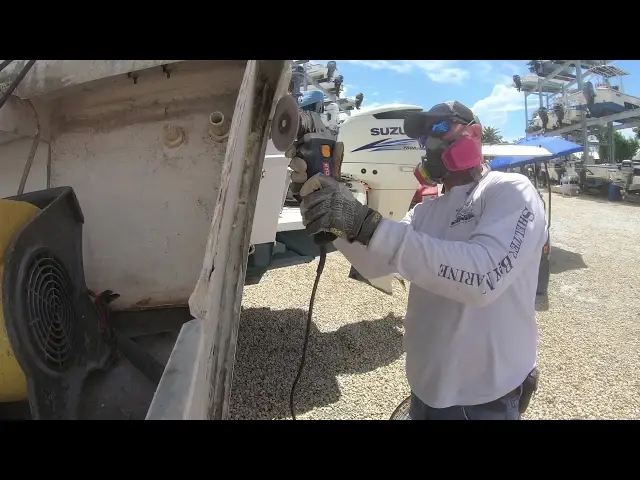 Video thumbnail for Cleaning & Preparing A Transom For Fiberglass