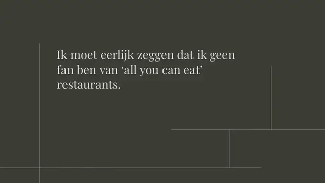 Video thumbnail for Restaurant Bordeaux: all you can eat fine dining aan het Gooimeer