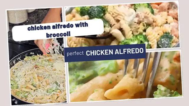 Video thumbnail for Chicken Alfredo With Broccoli