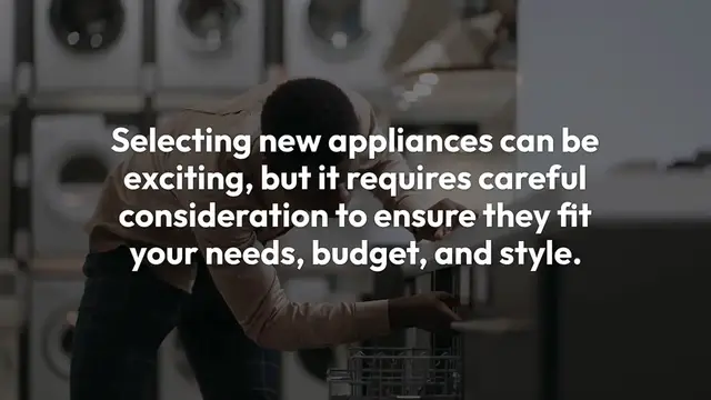 Video thumbnail for Smart Appliance Selection Guide