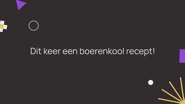 Video thumbnail for Oosterse boerenkool stamppot met kip