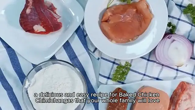 Video thumbnail for Baked Chicken Chimichangas recipe