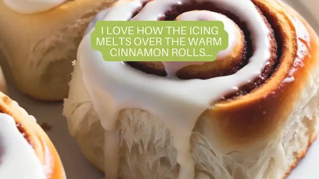 Video thumbnail for Icing Goes On Cinnamon Rolls 🧁