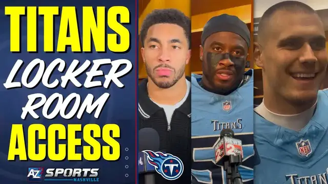 'Video thumbnail for a to z sports nashville: tennessee titans post-game media: dike, barton, skoronski & ward on chargers loss'