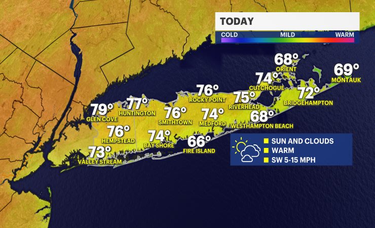 Video thumbnail for Warmer weather and sunshine on the way for Long Island
