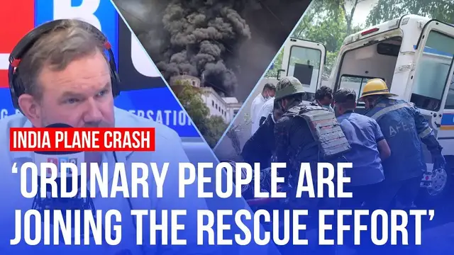 Video thumbnail for Harrowing final moments of London-bound Air India plane | LBC