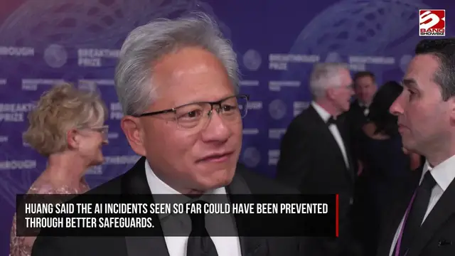 Video thumbnail for Nvidia CEO Jensen Huang feels AI industry shouldn't tolerate cybersecurity incidents