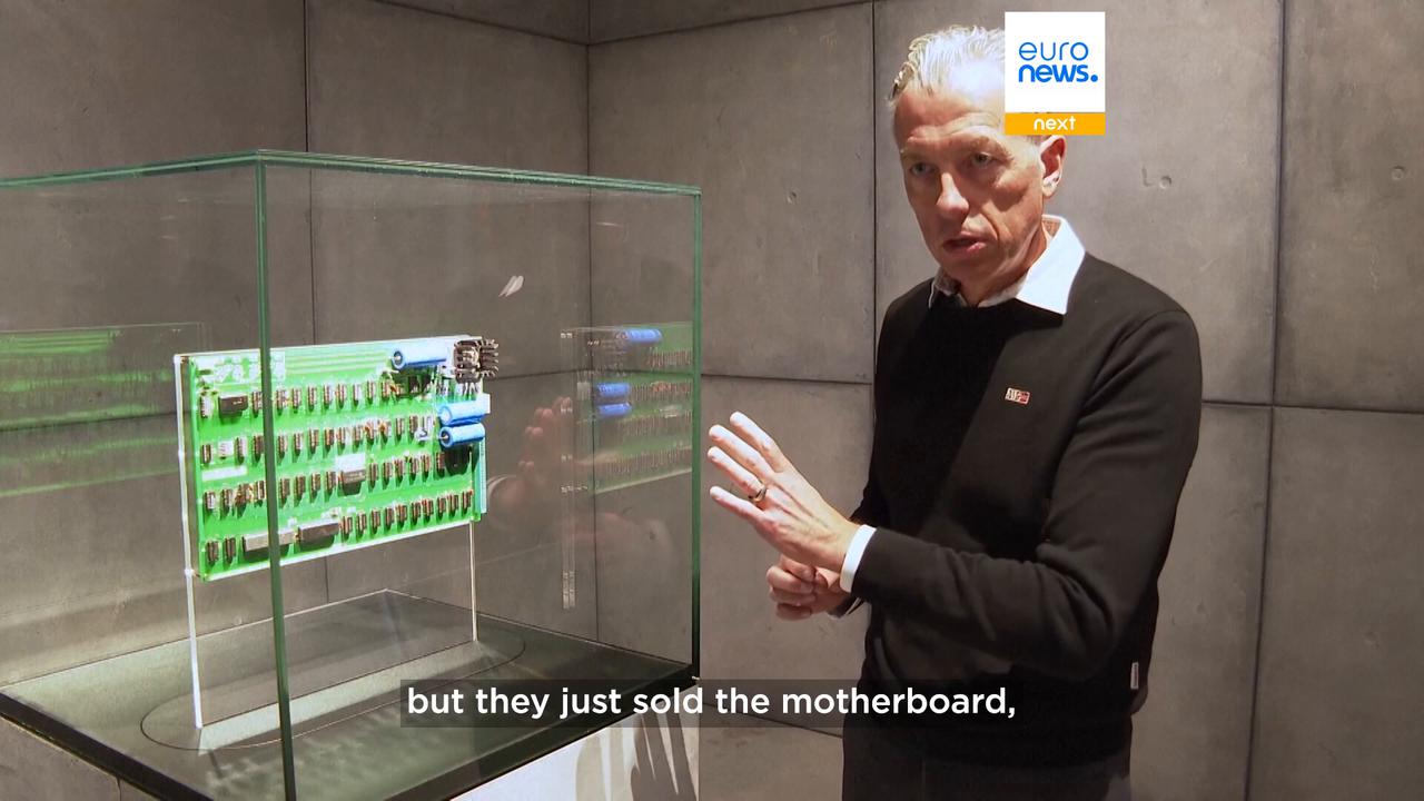 Video thumbnail for Apple marks 50 years as new museum opens in Netherlands showcasing tech giant's history