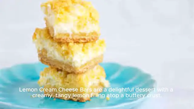 Video thumbnail for Lemon Cream Cheese Bars