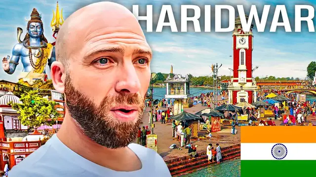 'Video thumbnail for Haridwar’s Best Indian Street Food! Ganga River Aarti (Completely Unexpected)!'