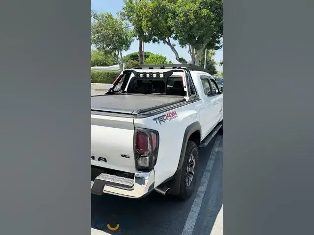 Video thumbnail for Tacoma Retractable Bed Cover - Roll Bar - Roof Rack