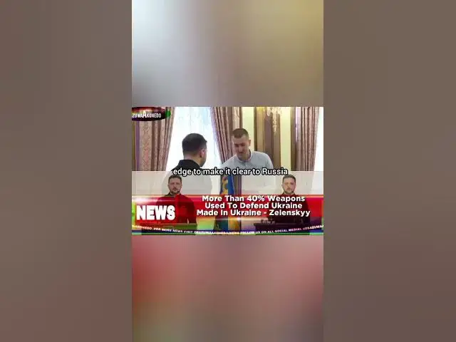 Video thumbnail for More Than 40% Weapons Used To Defend Ukraine Made In Ukraine - Zelenskyy
