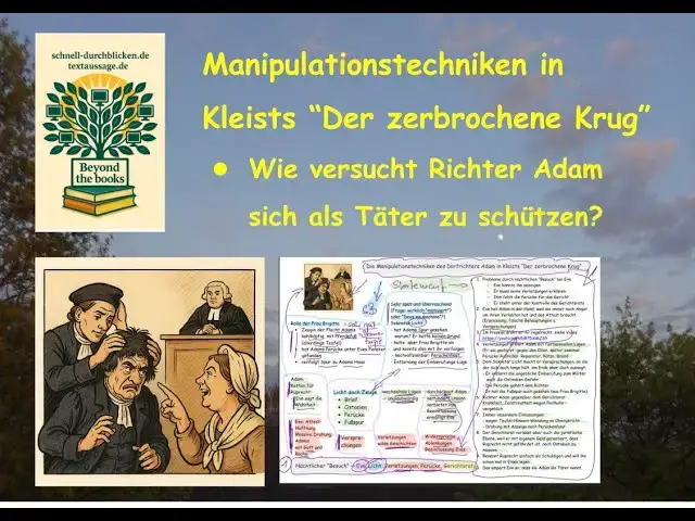 Video thumbnail for Kleist, "Krug" - Manipulationstechniken des Richters Adam - Superstatement mit Schaubild-Verankerung