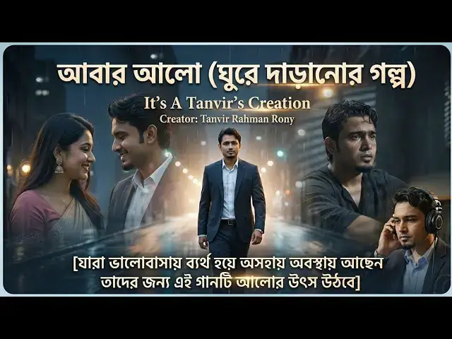Video thumbnail for আবার আলো [ Abar ALO]  ঘুরে দাঁড়ানোর গল্প | বাংলা অফিসিয়াল মিউজিক ভিডিও  Tanvir Rahman Rony