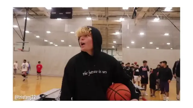 'Video thumbnail for Tristan Jass Built The CRAZIEST Trampoline Basketball Court!'