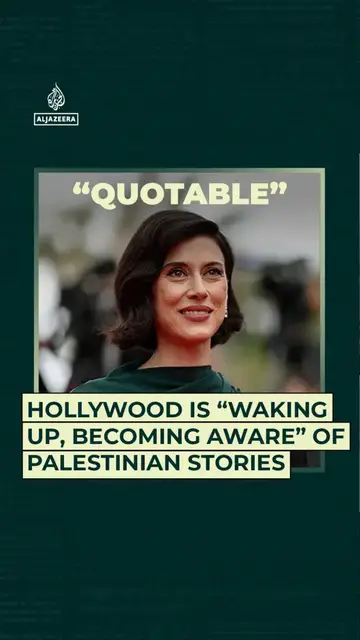 'Video thumbnail for Hollywood is “waking up, becoming aware” of Palestinian stories'
