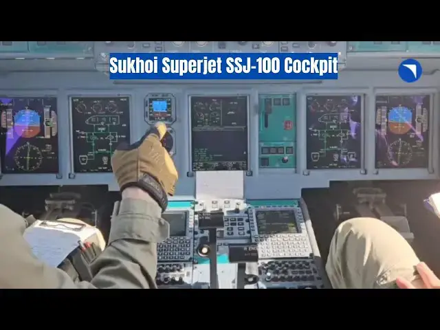 Video thumbnail for Inside SSJ-100 Cockpit, PD-8 Engine Completes the 2nd Test Flight Hours & 7,600 Meters!