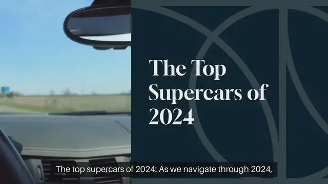 Video thumbnail for The top supercars of 2024
