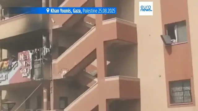 'Video thumbnail for Israeli strike on Gaza hospital kills 19 including journalists, outlets confirm'