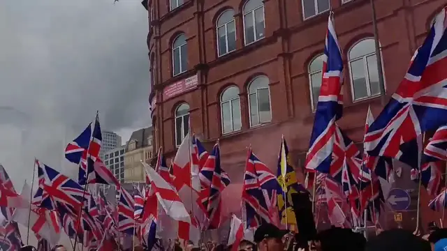 Video thumbnail for UK: Britain First March Met With Mass Counter-Protest in Birmingham.