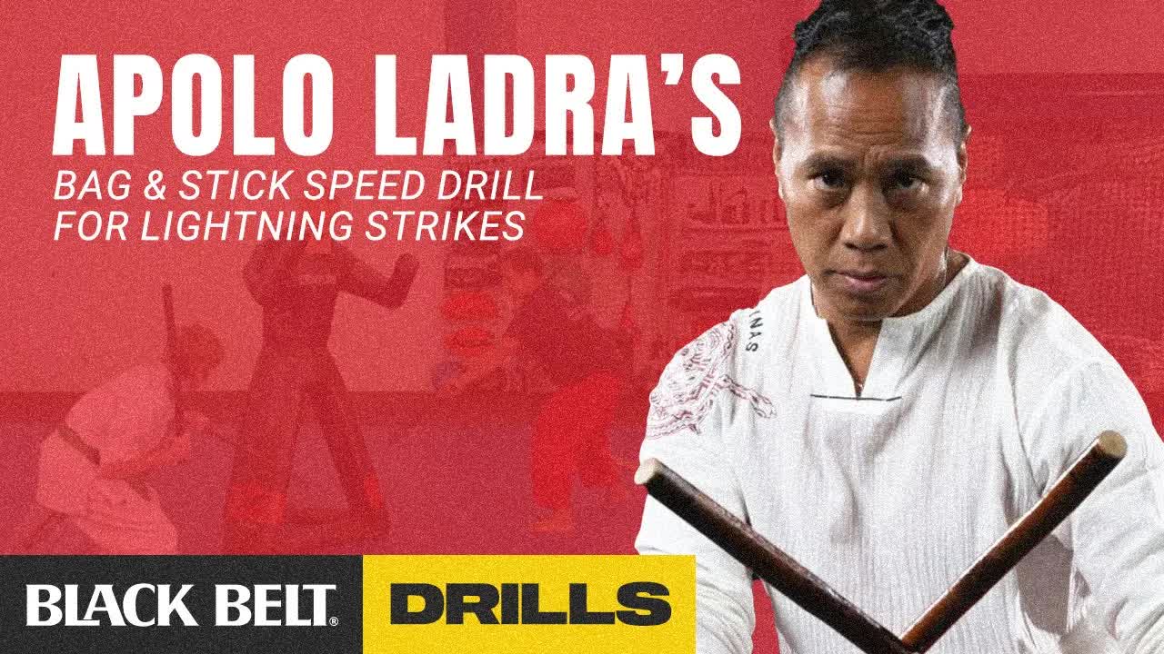 Video thumbnail for blackbelt_magazine: apolo ladra bag & stick drill for martial arts speed