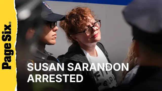 Video thumbnail for Susan Sarandon arrested at protest ahead of Netanyahu's UN visit; Hannah Einbinder, Sarah Sherman & more spotted