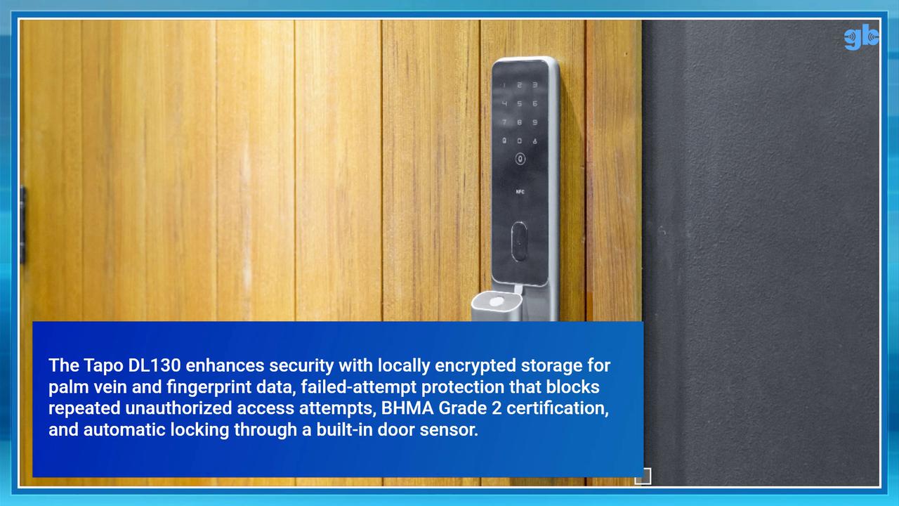Video thumbnail for TP-Link Tapo DL130 Review and Buyer's Guide: Palm Vein Biometrics Bring a New Level of Smart Lock Security