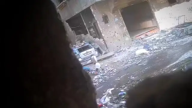 'Video thumbnail for Newly obtained video shows Israeli missile hitting Palestinian girl in Gaza'