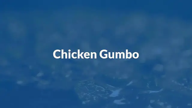 'Video thumbnail for Chicken gumbo recipe'