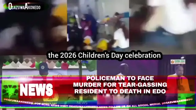 Video thumbnail for Policeman To Face Murder For Tear gassing Resident To Death In Edo