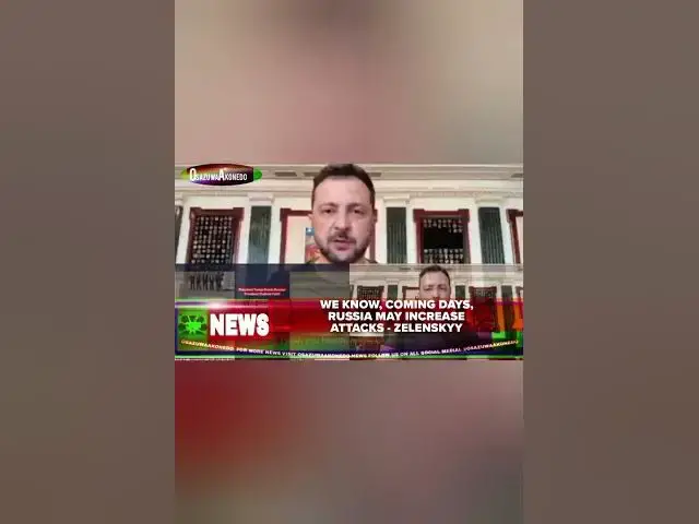 Video thumbnail for We Know, Coming Days, Russia May Increase Attacks - Zelenskyy