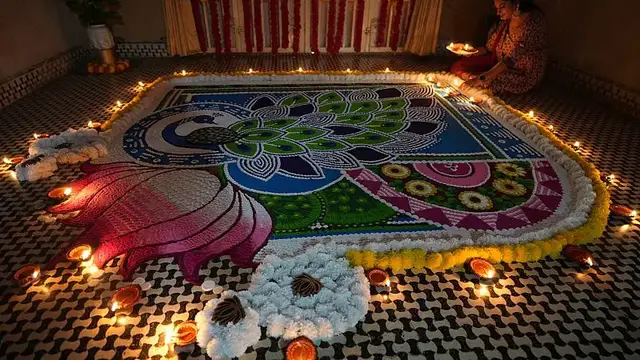 'Video thumbnail for Devotees prepare to celebrate Diwali'