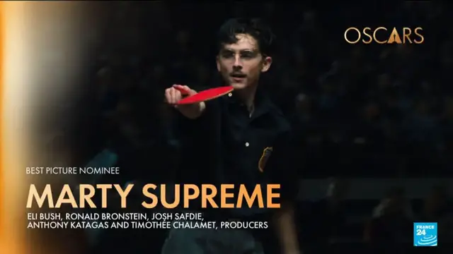 Video thumbnail for Academy unveils 2025 Oscar nominees: from Marty Supreme to Bugonia