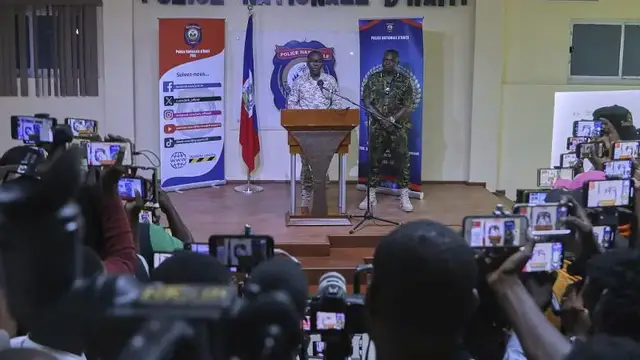 'Video thumbnail for Haiti police score rare victory, retake key communications hub from gangs'