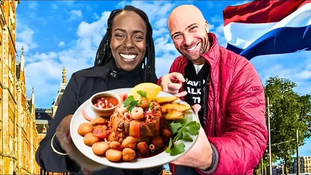 'Video thumbnail for Amsterdam Food Marathon!! Surinamese Food You Can't Miss In The Netherlands!!'